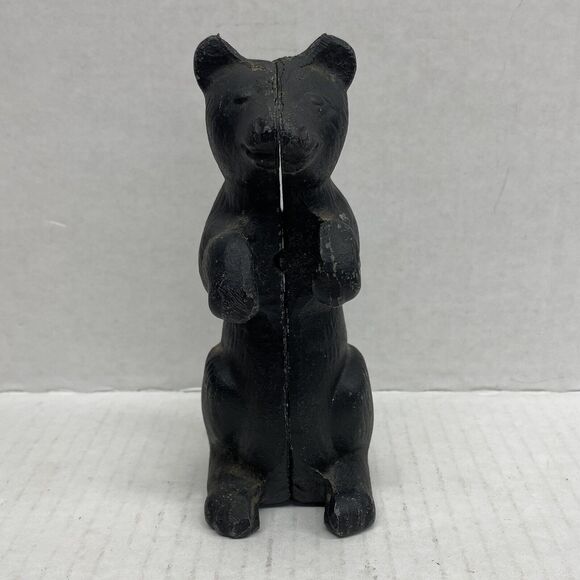 Antique Coin Bank A.C. Williams Cast Iron Begging Standing Black Bear - Picture 2 of 12